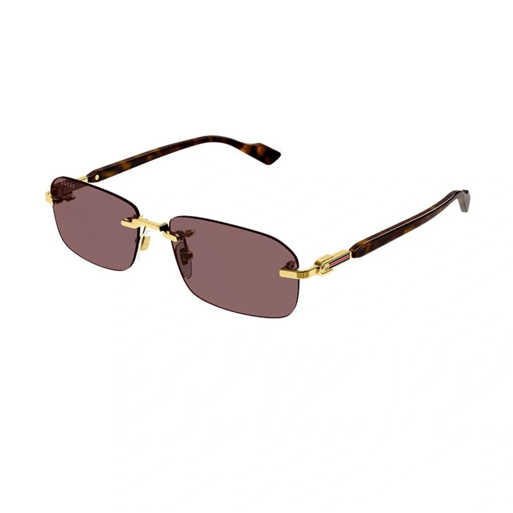 GUCCI MAN RECTANGLE METAL SUNGLASSES - GG1221S - Picture 2 of 5